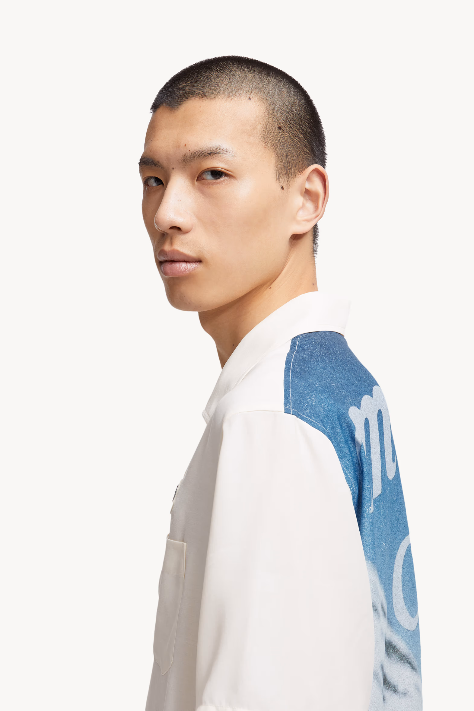 Camisa de satén Moncler x Mercedes-Benz de NIGO Hombre Blanco Moncler 4